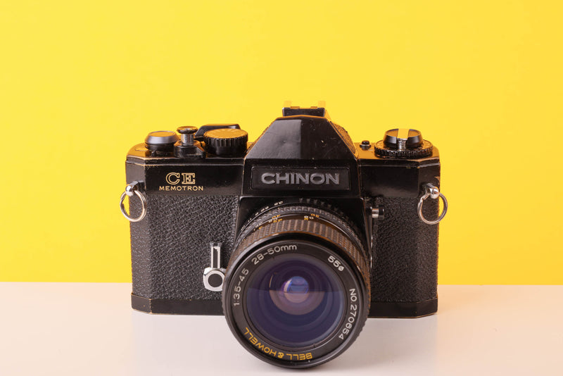 Chinon CE Memotron 35mm film Camera with 28-50mm f/3.5 Lens