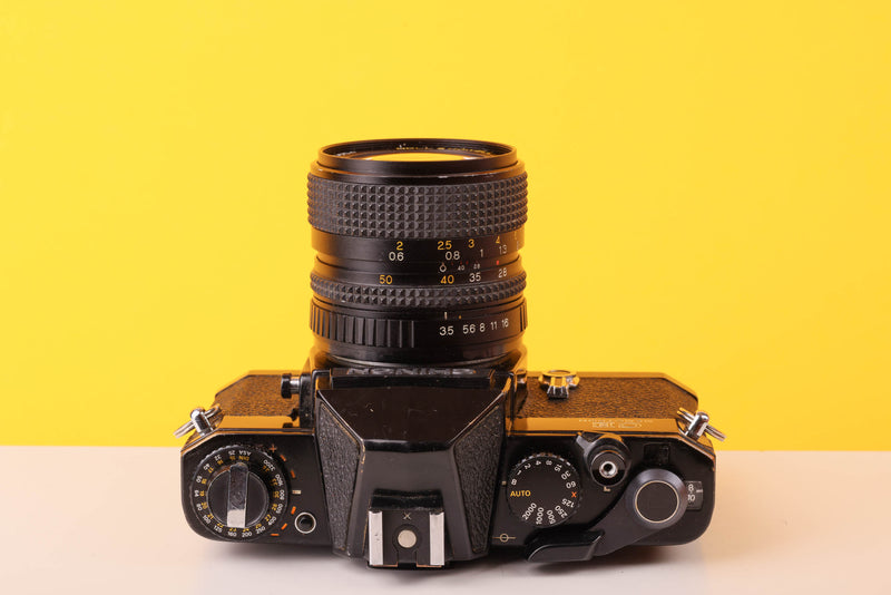 Chinon CE Memotron 35mm film Camera with 28-50mm f/3.5 Lens