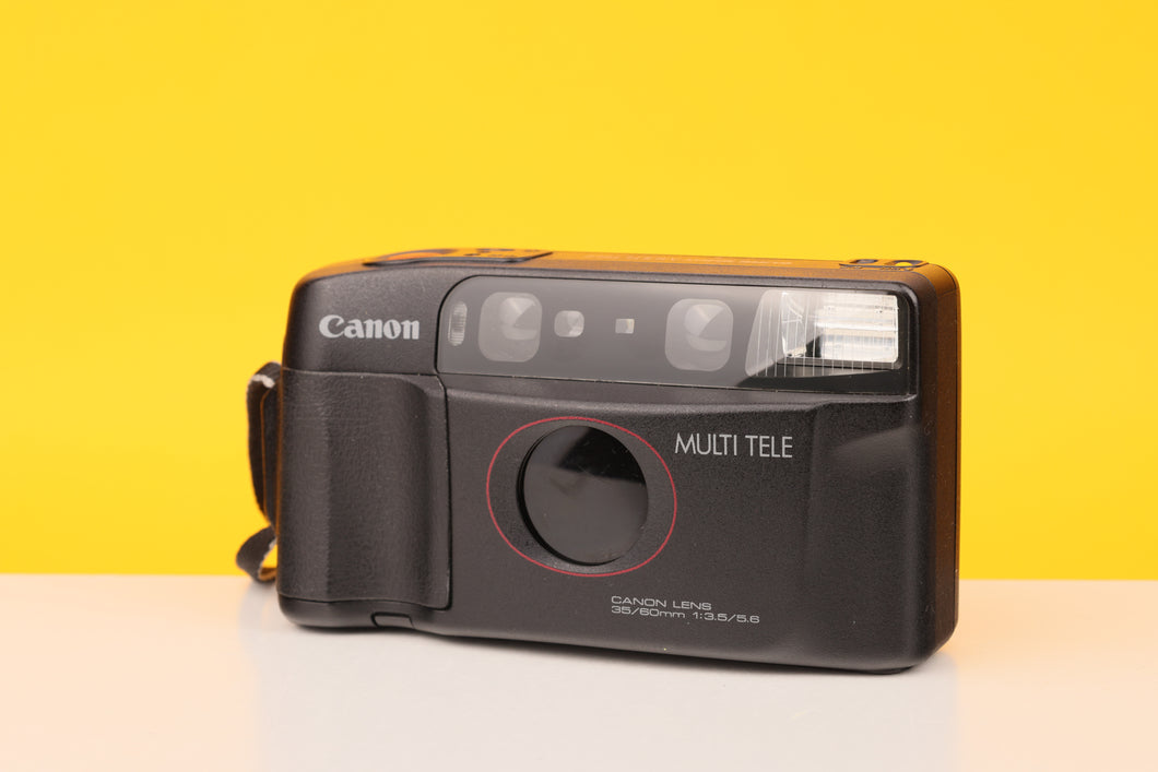 Canon Sure Shot Multi Tele 35mm Point and Shoot Film Camera