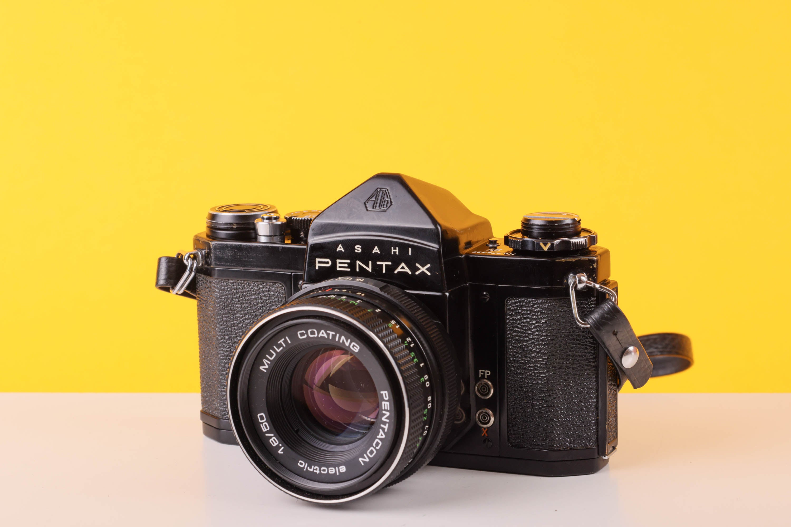 Asahi Pentax SV Black 35mm Film Camera with Pentacon 50mm f/1.8