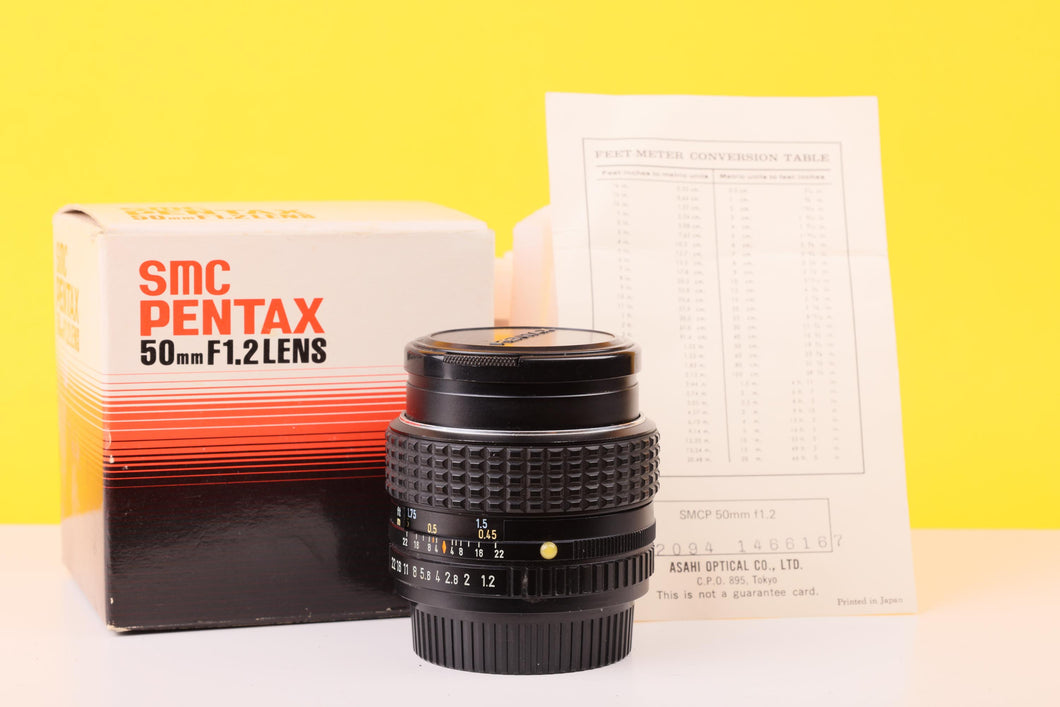 SMC Pentax 50mm f1.2 Prime Lens PK Mount – Vintage Camera Hut