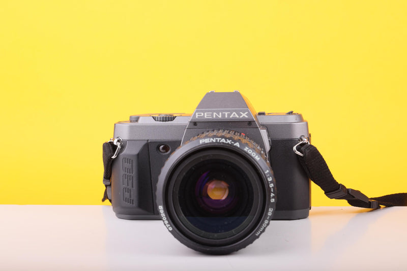 Pentax P30 35mm SLR Film Camera with Pentax-A 28–80mm f/3.5–4.5 Zoom Lens