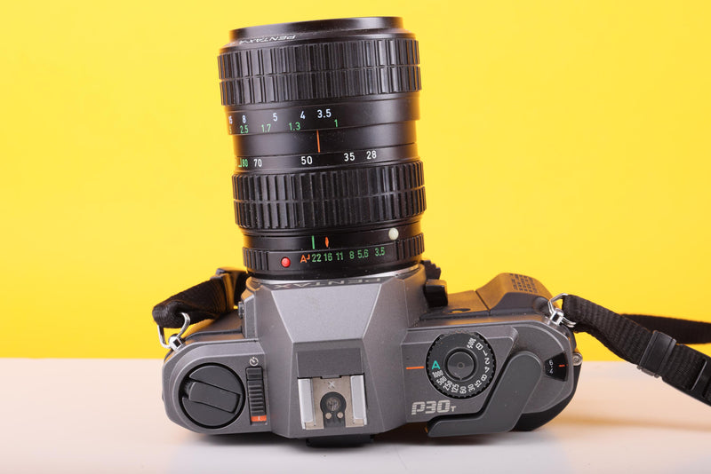 Pentax P30 35mm SLR Film Camera with Pentax-A 28–80mm f/3.5–4.5 Zoom Lens