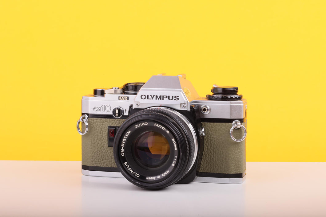 Olympus OM10 35mm Film Camera with Zuiko 50mm f1.8 Prime Lens