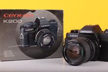 Load image into Gallery viewer, Centon K2000 35mm SLR Film Camera with 28–70mm Zoom Lens - boxed
