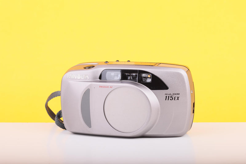 Minolta Riva Zoom 115EX Point And Shoot 35mm Film Camera