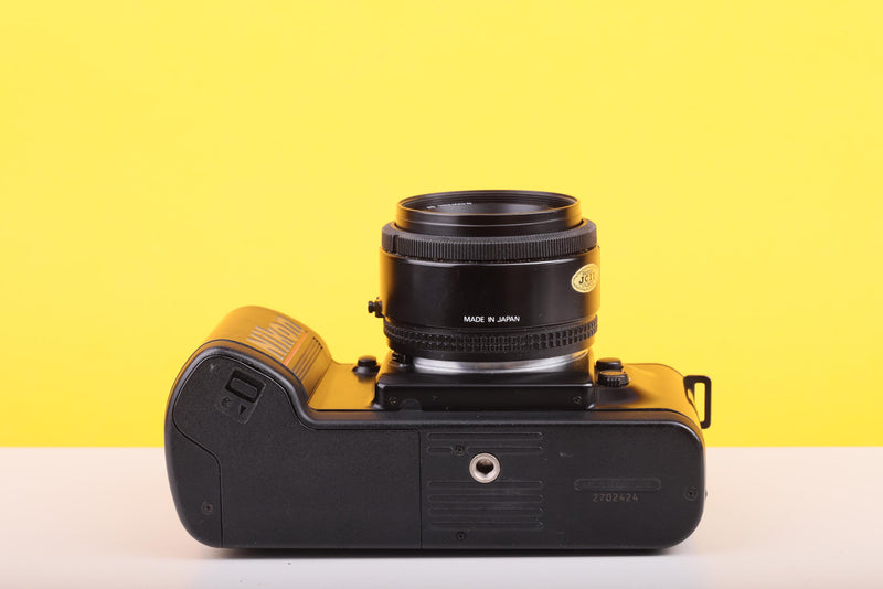 Nikon F-401s 35mm SLR Film Camera with AF Nikkor 50mm f/1.8 Lens