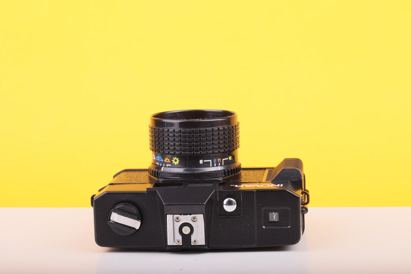Inovar Fixed Focus Point And Shoot 35mm Film Camera– 50mm f/6 Lens