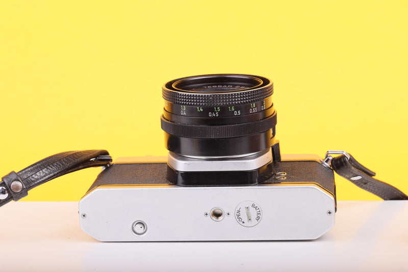 Asahi Pentax SP1000 35mm SLR Film Camera with Carl Zeiss Jena DDR Tessar 50mm f/2.8 Lens