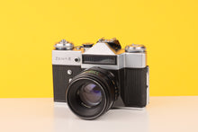 Load image into Gallery viewer, Zenit-E 35mm SLR Film Camera with Helios 58mm f2 Lens
