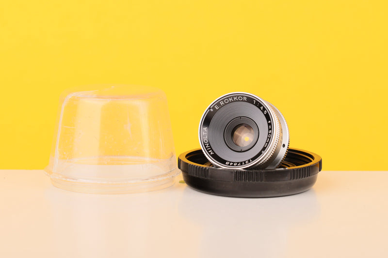 Minolta E.Rokkor 50mm f4.5 Enlarger Lens in Case