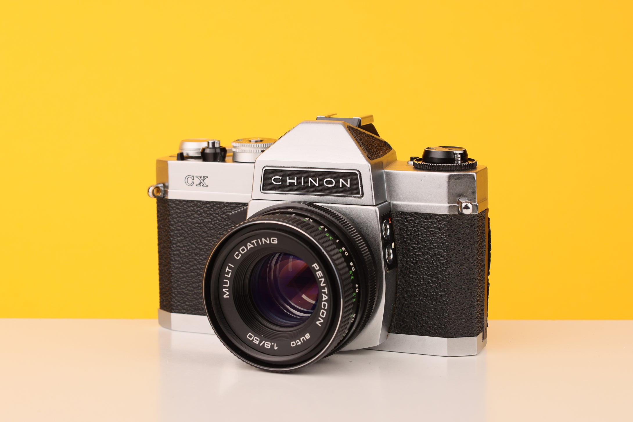 Chinon CX 35mm SLR Film Camera with Pentacon 50mm f/1.8