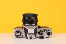 Load image into Gallery viewer, Chinon CX 35mm SLR Film Camera with Pentacon 50mm f/1.8
