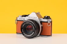 Load image into Gallery viewer, Pentax ME Super Vintage 35mm Film Camera with SMC Pentax-M 50mm f/1.7 Lens Burnt Orange
