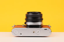 Load image into Gallery viewer, Pentax ME Super Vintage 35mm Film Camera with SMC Pentax-M 50mm f/1.7 Lens Burnt Orange
