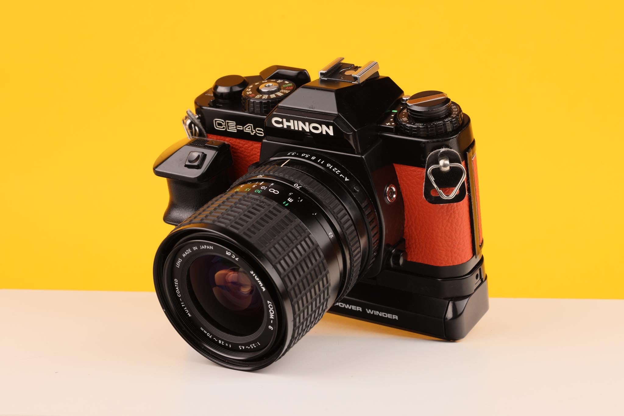 Chinon CM-4s 35mm Point and Shoot Film Camera with Sigma 28-70mm f3.5-4.5 Zoom Lens
