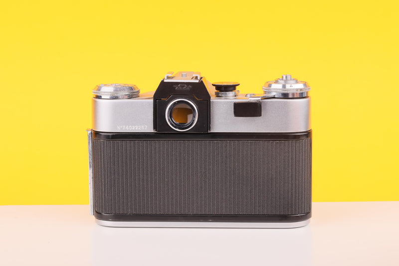 Zenit EM Silver 35mm Film Camera with Industar 50mm f/2 Lens