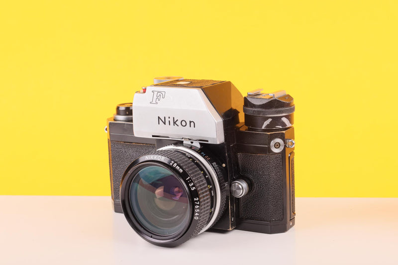 Nikon F Photomic 35mm SLR Film Camera with Nikon Nikkor 28mm f3.5