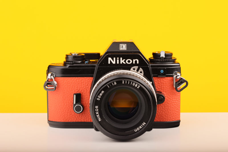 Nikon EM 35mm Film Camera with Nikon 50mm f/1.8 Lens