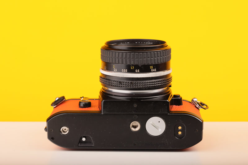Nikon EM 35mm Film Camera with Nikon 50mm f/1.8 Lens
