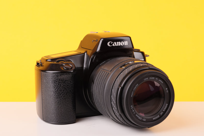 Canon EOS 1000Fn 35mm SLR Film Camera with Sigma 70-210mm Lens