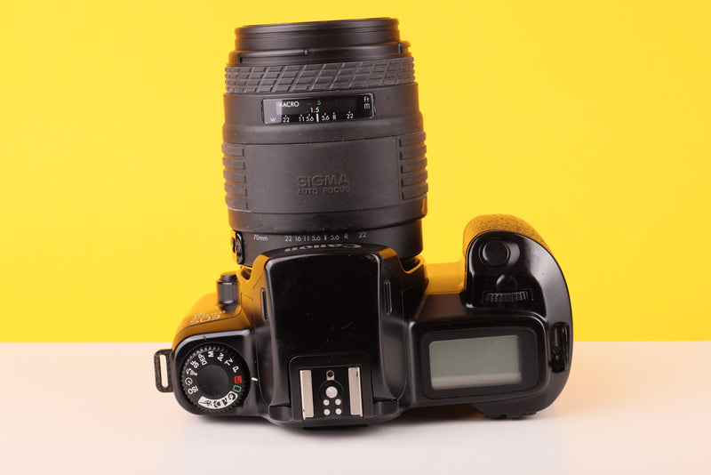 Canon EOS 1000Fn 35mm SLR Film Camera with Sigma 70-210mm Lens