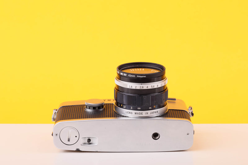 Olympus PEN F 35mm SLR Film Half Frame Camera With 38mm f1.8 Lens