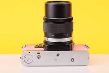 Load image into Gallery viewer, Olympus OM10 35mm SLR Film Camera and Olympus Zuiko Auto-T 135mm f3.5 Lens
