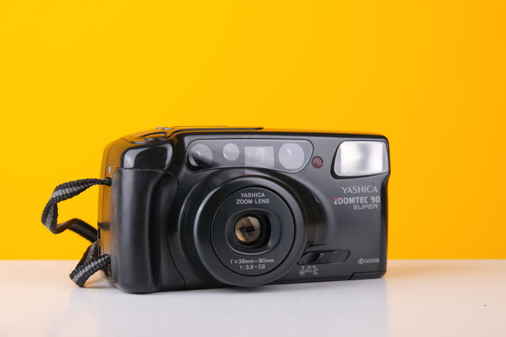 Yashica Zoomtec 90 Super 35mm Point and Shoot Film Camera with Case