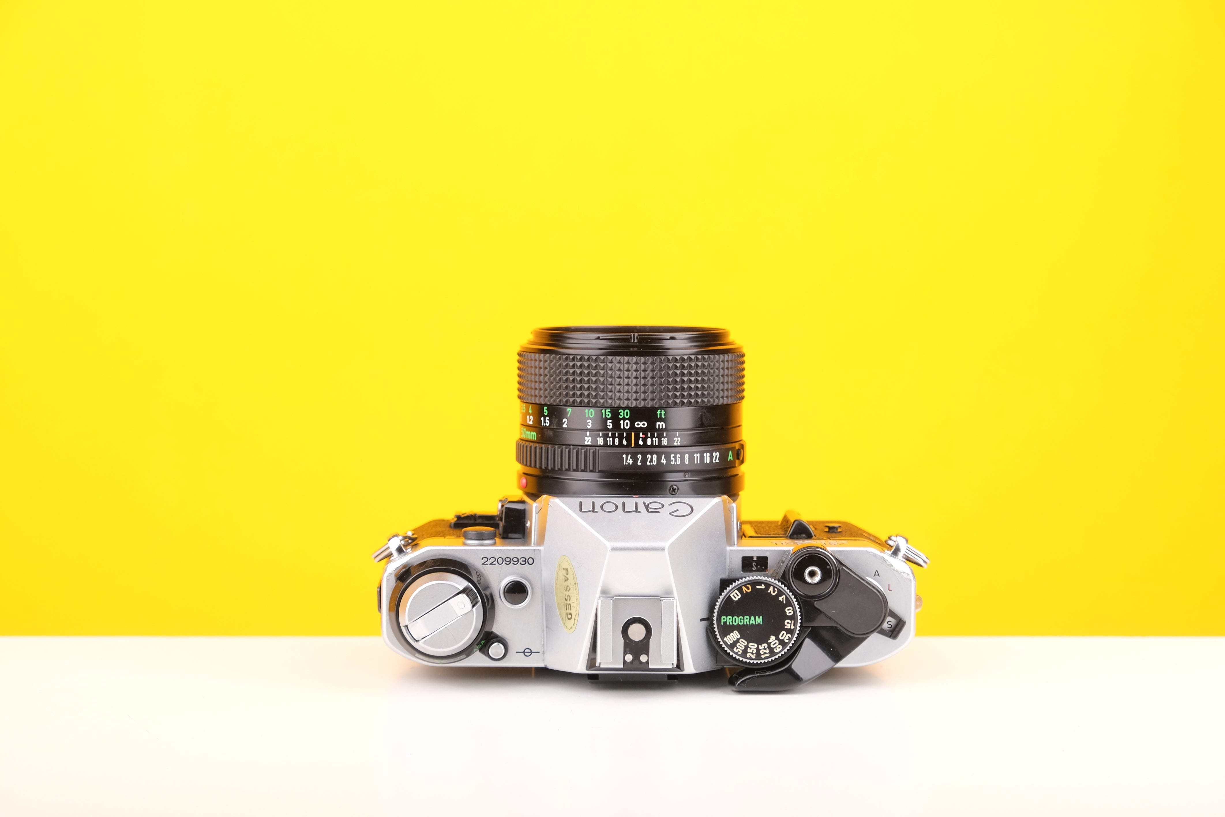 Canon AE-1 Program 35mm SLR Film Camera with Canon 50mm f1.4 FD