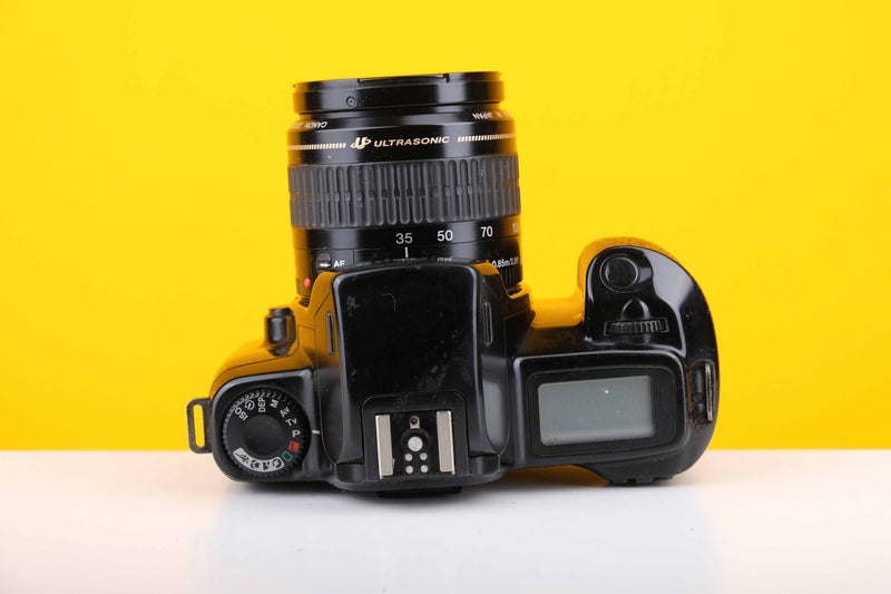 Canon EOS 1000F 35mm Film Camera with Canon 35-105mm f4.5-5.6 Zoom Lens