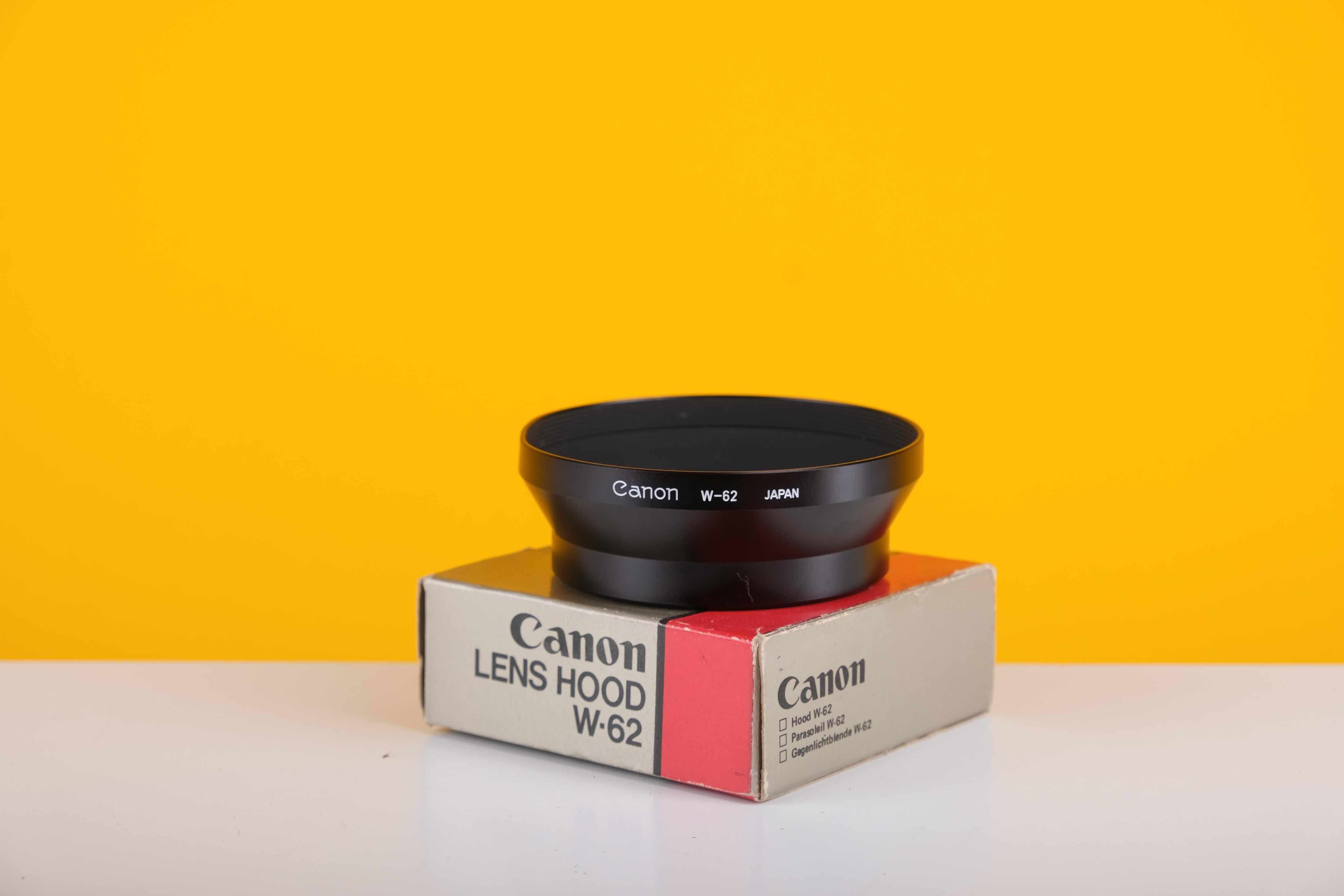 Canon w-62 w62 W 62 contre la lumière Panneau Lens Hood