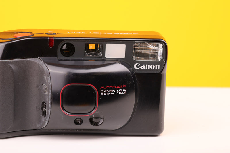 Canon Sureshot Supreme Quartz Date 35mm Point and Shoot Film Camera