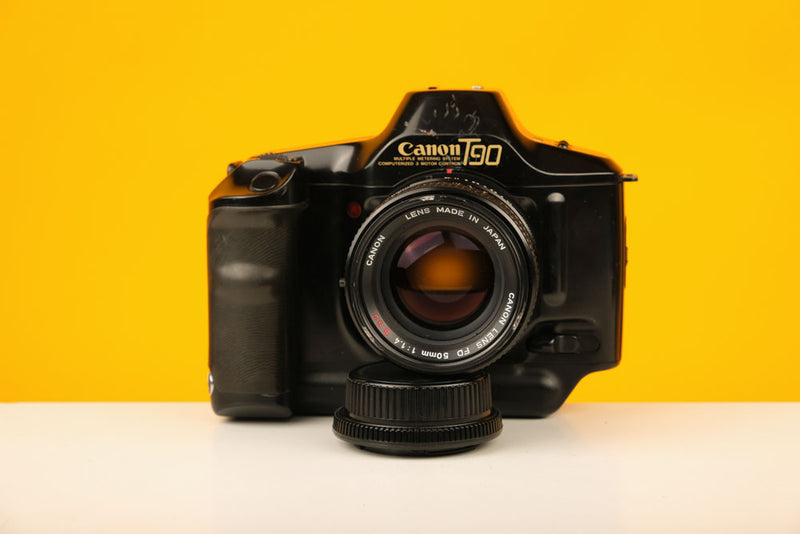 Canon T90 35mm Film Camera with Canon 50mm f/1.4 Lens