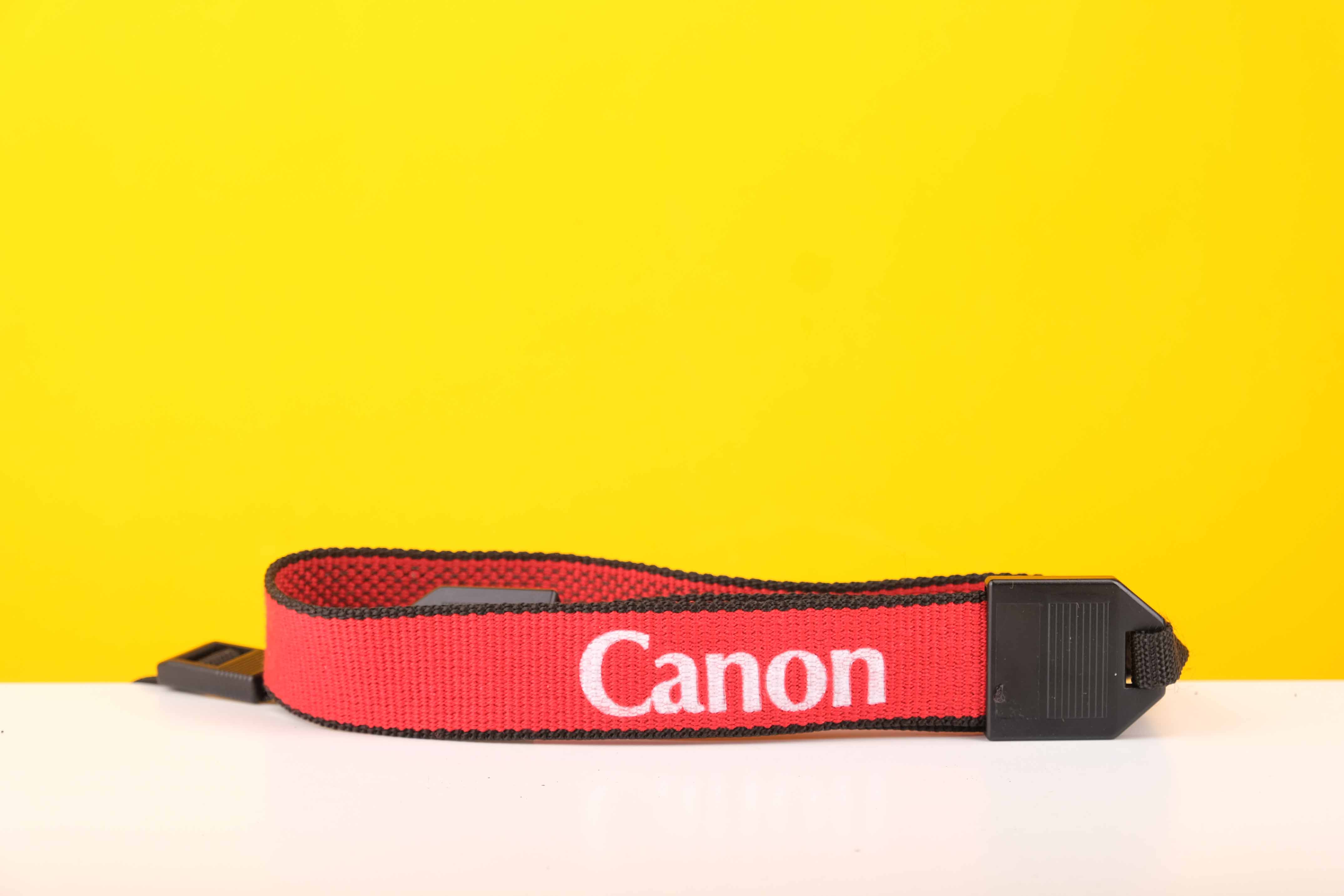Canon Camera Strap in Red – Vintage Camera Hut