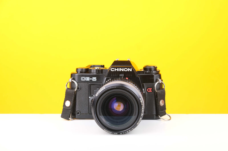 Chinon CE-5 35mm Film Camera with Pentax-A 28-80mm f3.5-4.5 Zoom Lens