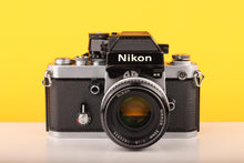 Load image into Gallery viewer, Nikon F2 35mm Film Camera with Nikon 50mm f1.8 Prime Lens
