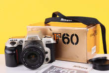 Load image into Gallery viewer, Nikon F60 35mm SLR Film Camera with Sigma 24mm f/2.8 Lens
