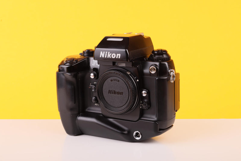 Nikon F4s 35mm SLR Film Camera Body with Nikon MB-21 Motor Winder Attachment