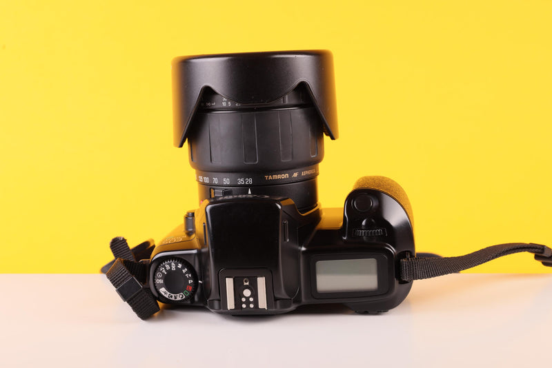 Canon EOS 1000Fn 35mm SLR Film Camera with Tamron 28-200mm Lens