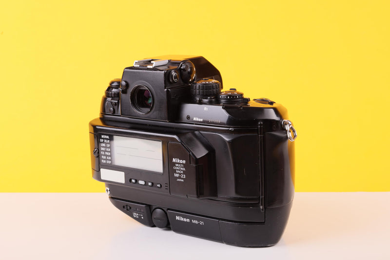Nikon F4s 35mm SLR Film Camera Body with Nikon MB-21 Motor Winder Attachment