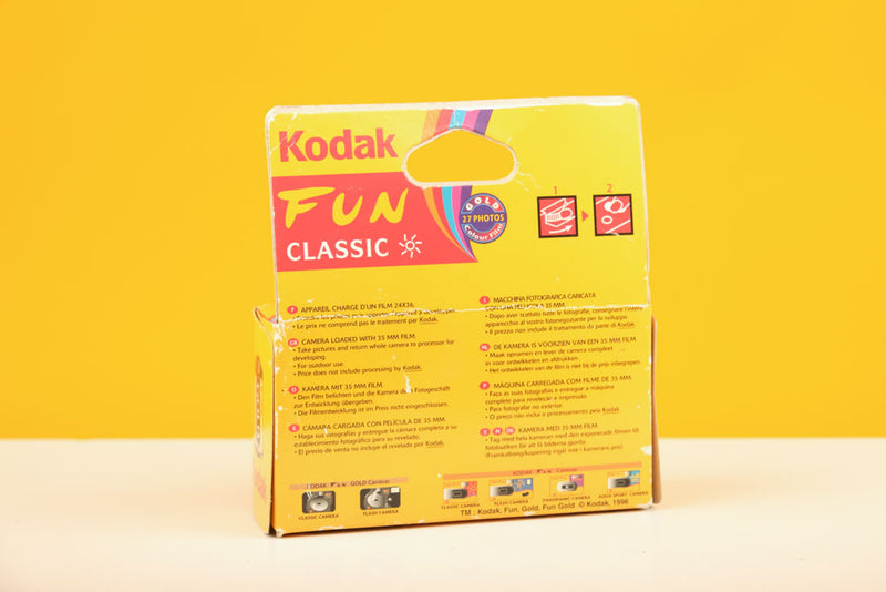 Kodak Fun Classic Disposable 35mm Point and Shoot Camera