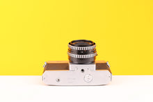 Load image into Gallery viewer, Mamiya / Seker 500 TL 35mm SLR Film Camera with Carl Zeiss Jena DDR Tessar 50mm f2.8 Lens
