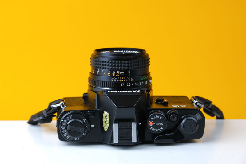 Mamiya ZE 35mm SLR Film Camera with Mamiya-Sekor 50mm f1.7 Lens