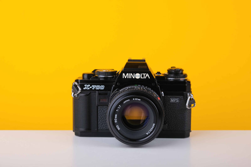 Minolta X-700 35mm SLR Film Camera with Minolta MD 50mm f1.7 Lens
