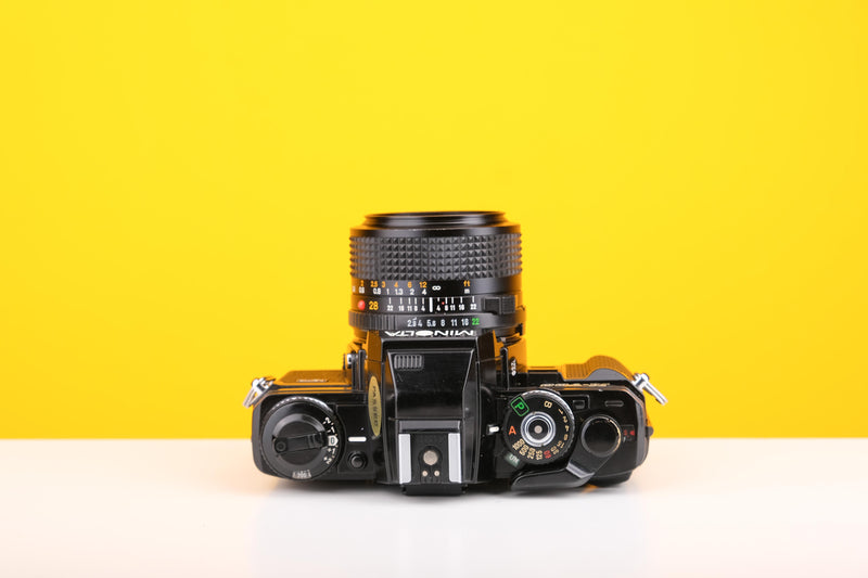 Minolta X-700 35mm Film Camera with Minolta MD 28mm f/2.8 Lens