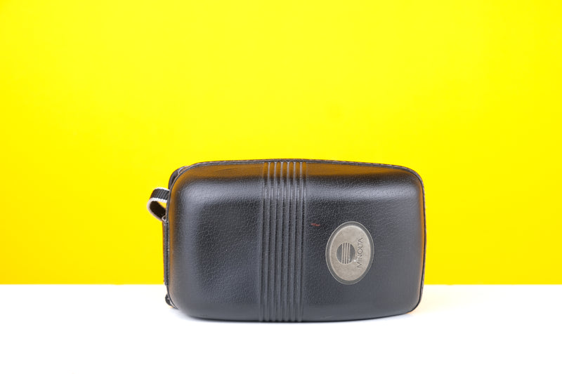 Minolta Zoom 90 35mm Point and Shoot Film Camera with Leather Case