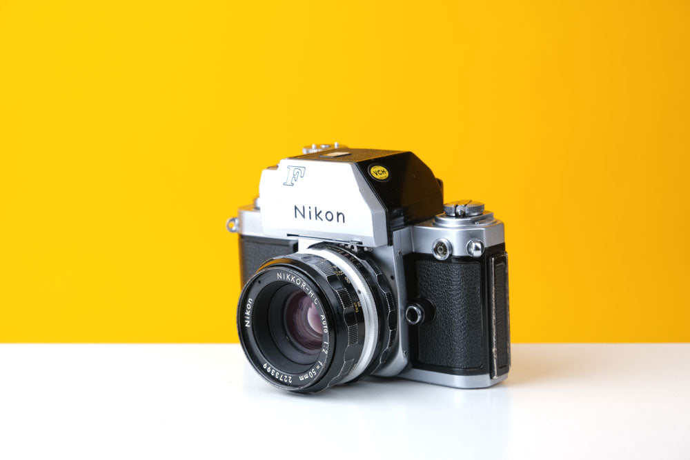 Nikon F Photomic 35mm SLR Film Camera with Nikon-H-C f2 50mm Lens