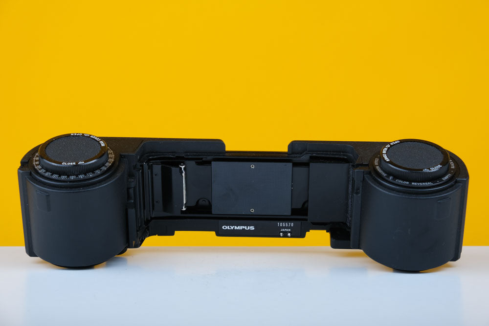 Olympus OM System 250 Filmback 1 – Vintage Camera Hut