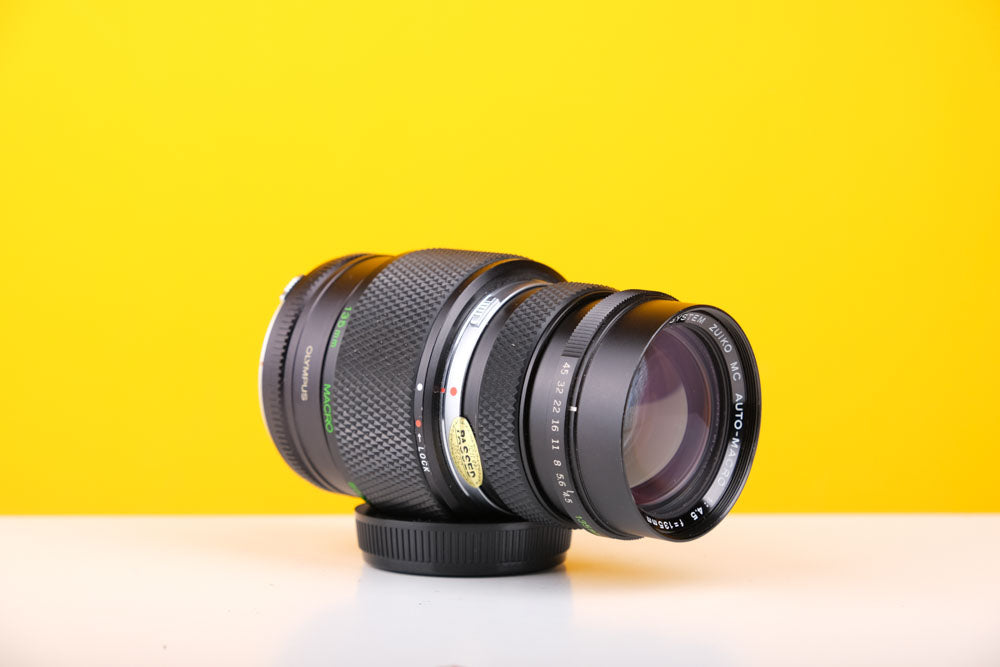 Olympus 135mm f/4.5 Auto-Macro OM Mount Lens